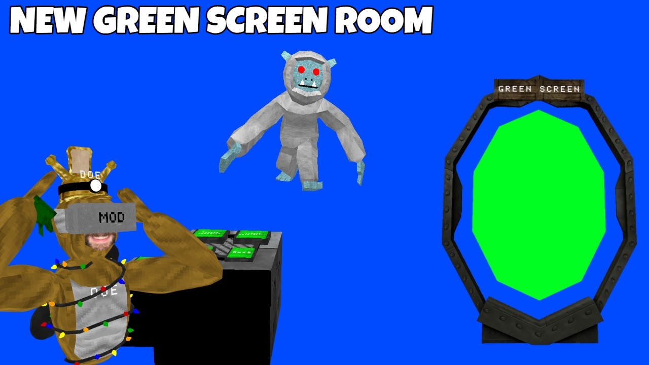 Big Scary Added A GREEN SCREEN ROOM..