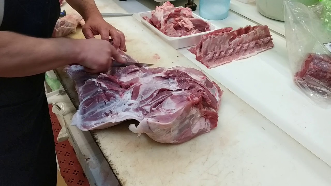 deshuesar jamon de cerdo  _  bone pork ham