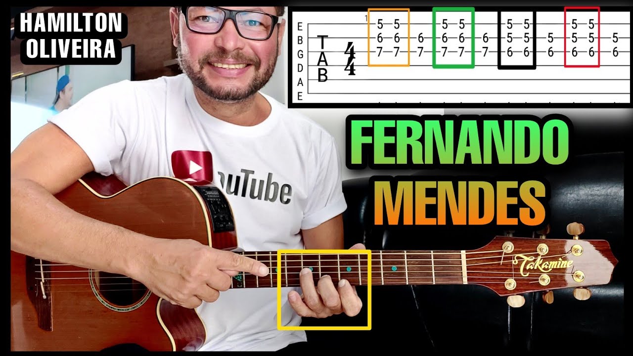 Aula👉Solo mais Dedilhado (Fernando Mendes - Cadeira de Rodas (Hamilton Oliveira)