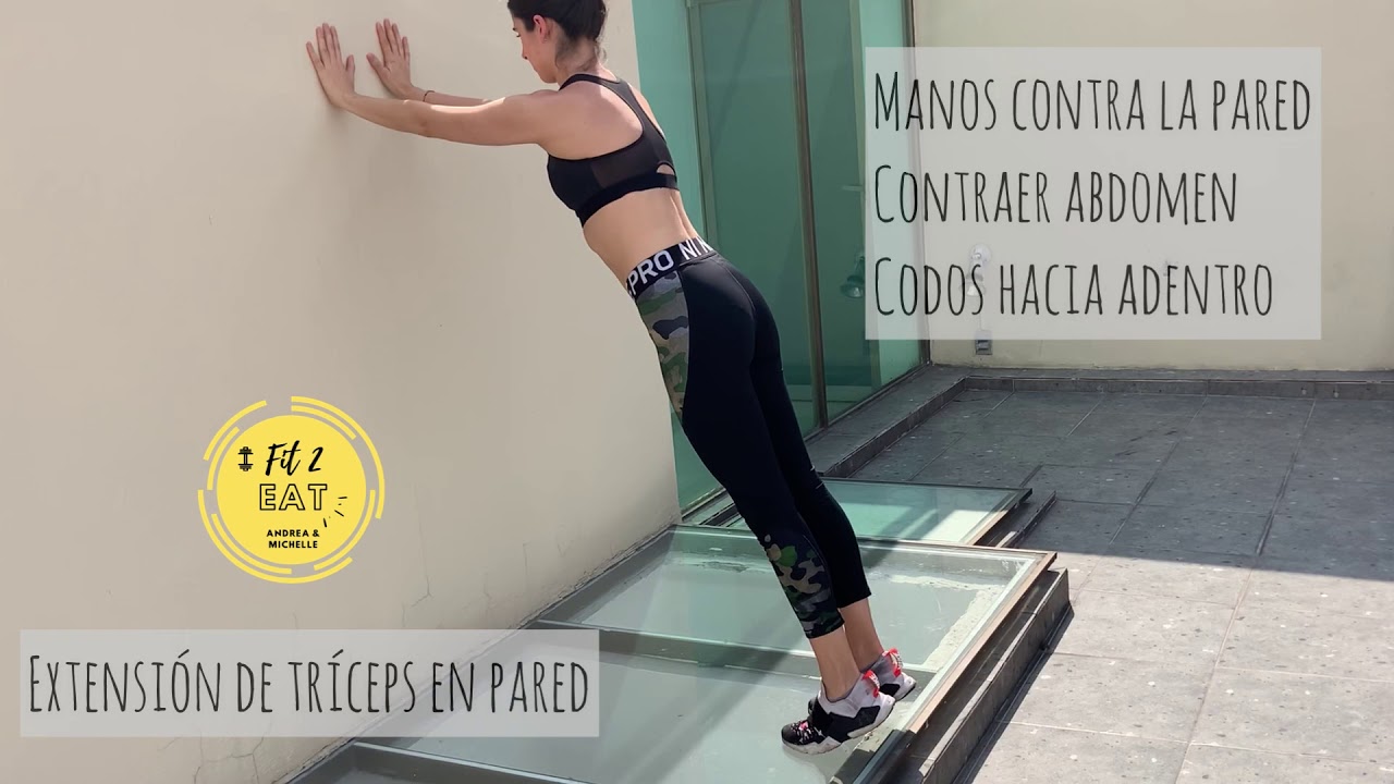 Extensi&oacute;n de tr&iacute;ceps en pared