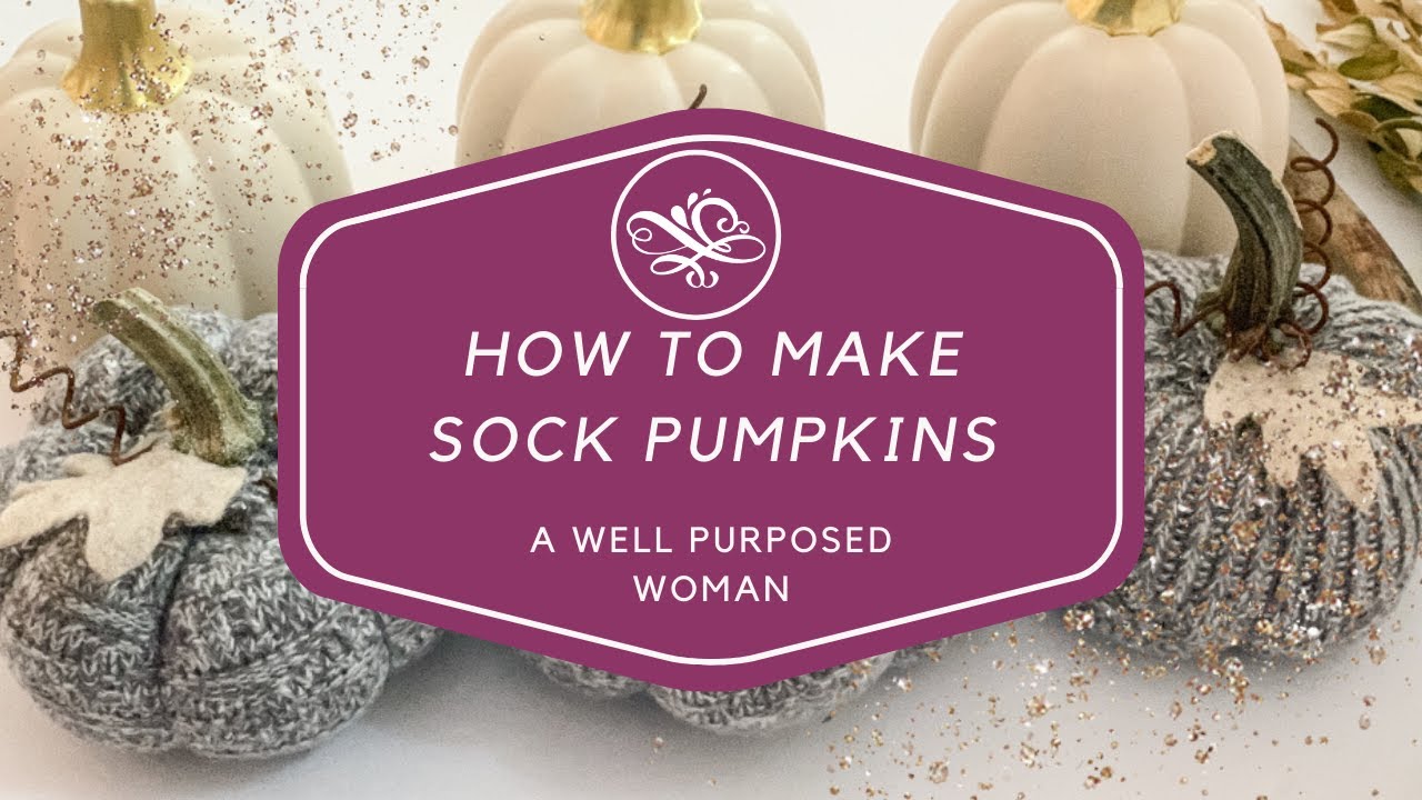 How to Make Sock Pumpkins from Old Socks