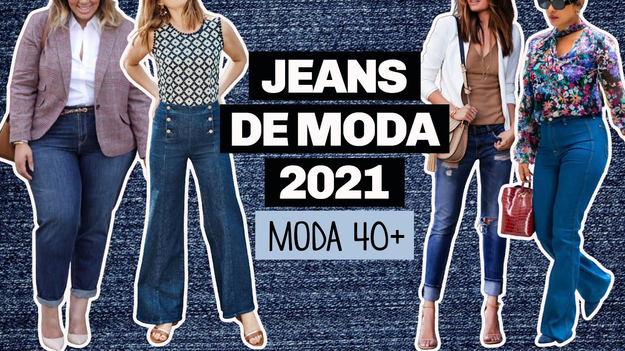 JEANS DE MODA 2021| Moda para Señoras 40 y Más 👖