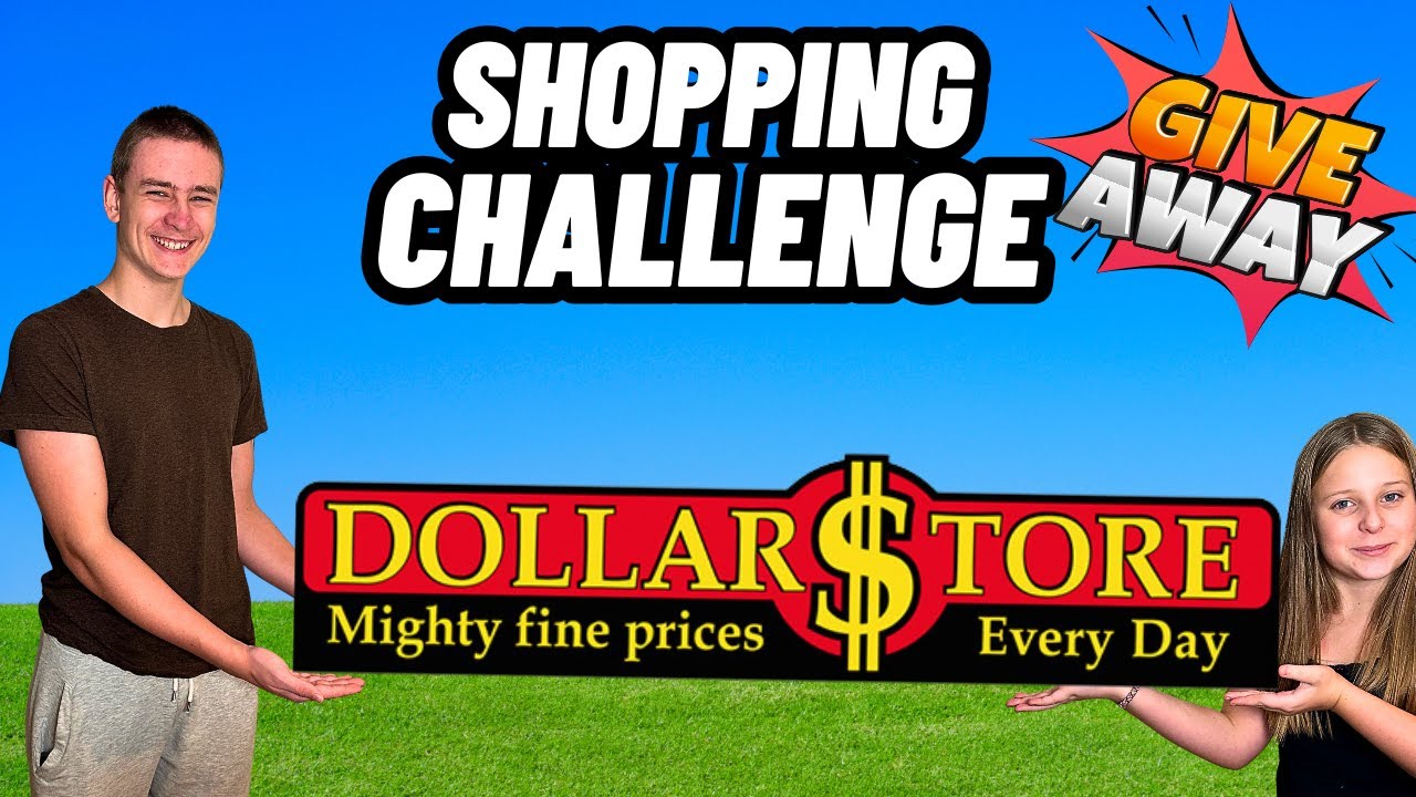 SHOPPING Challenge DOLLARSTORE På 5 Minuter! (GIVEAWAY)