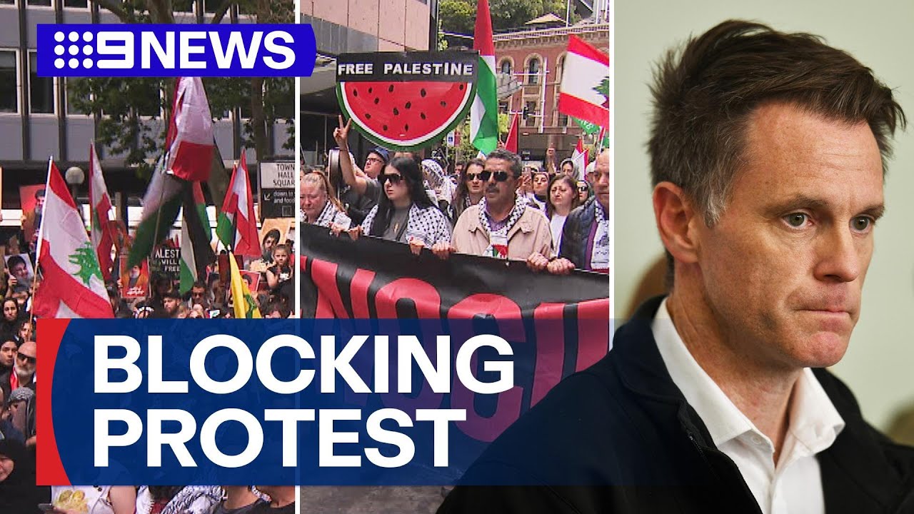 NSW Premier moves to stop pro-Palestine march | 9 News Australia