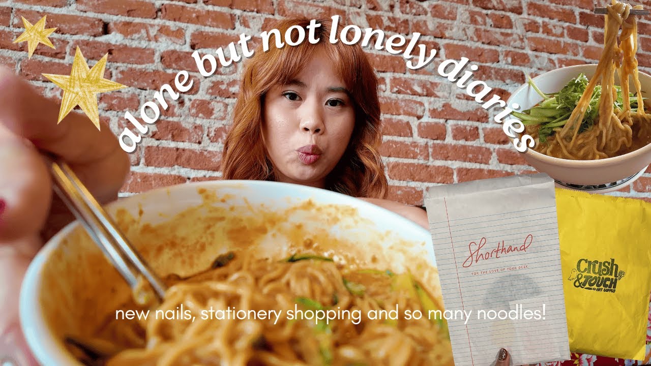 alone but not lonely diaries 01 ✿ new nails, stationery shops in la, and eating alone in public