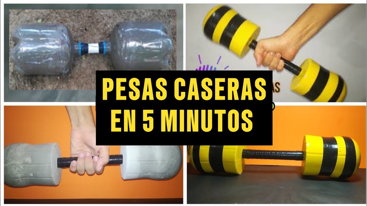 Como hacer pesas o mancuernas caseras para brazos con Botellas de plastico 💪🔥😎
