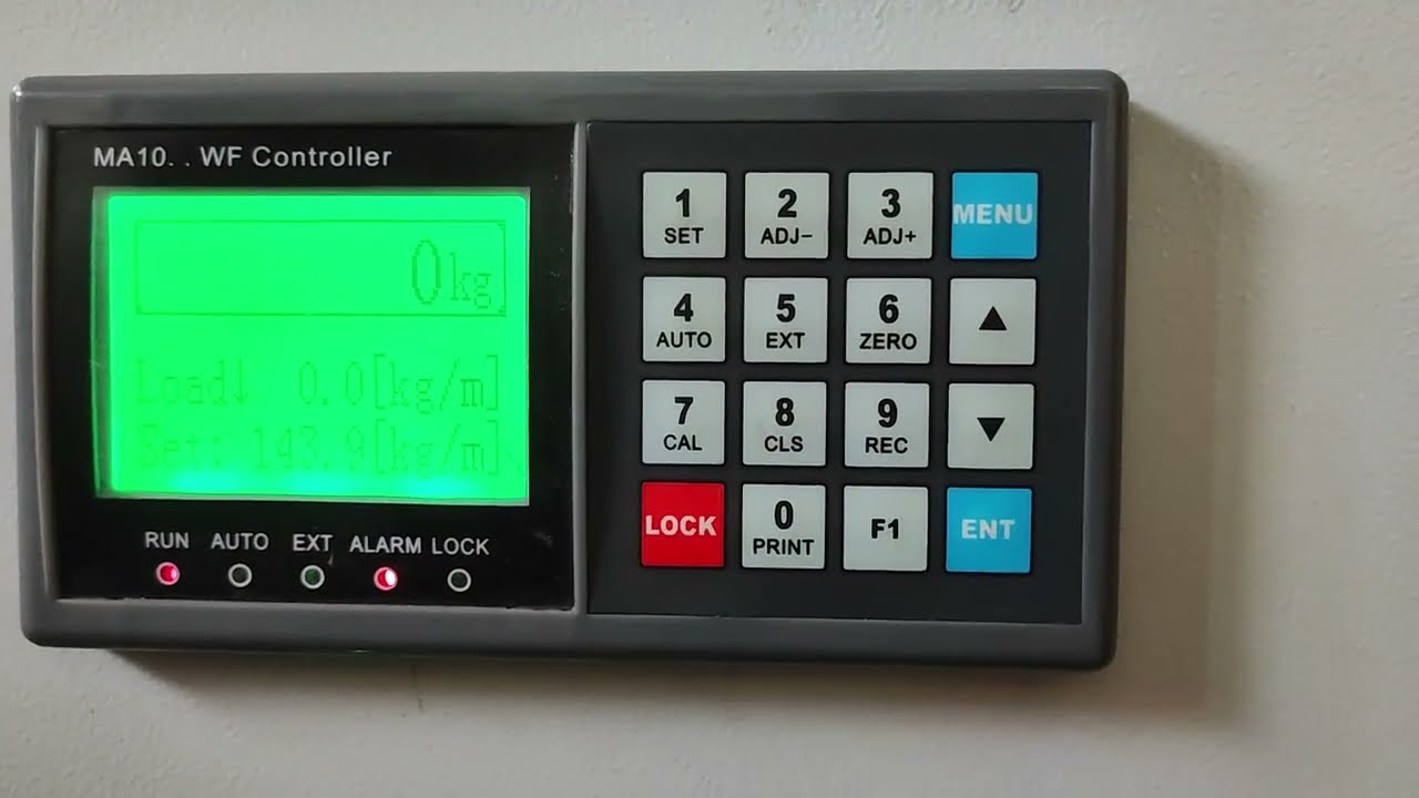 MA10 Weigh Feeder Zero Calibration Procedure(@Wesopc )