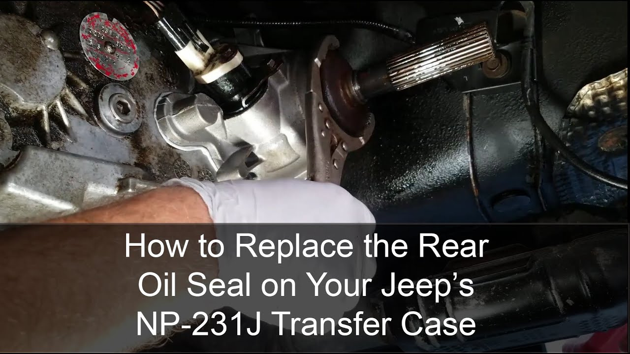 Jeep NP-231J Transfer-Case Rear-Seal Replacement