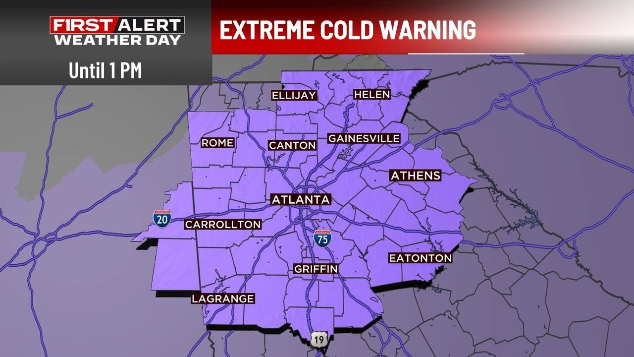 FIRST ALERT WEATHER DAY |  Dangerous wind chills grip north Georgia and metro Atlanta