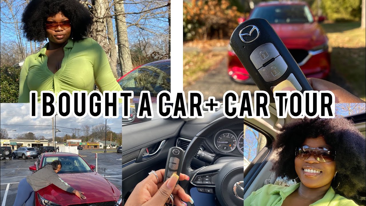 I just bought my first car - and it's a Mazda! Here's my car tour!