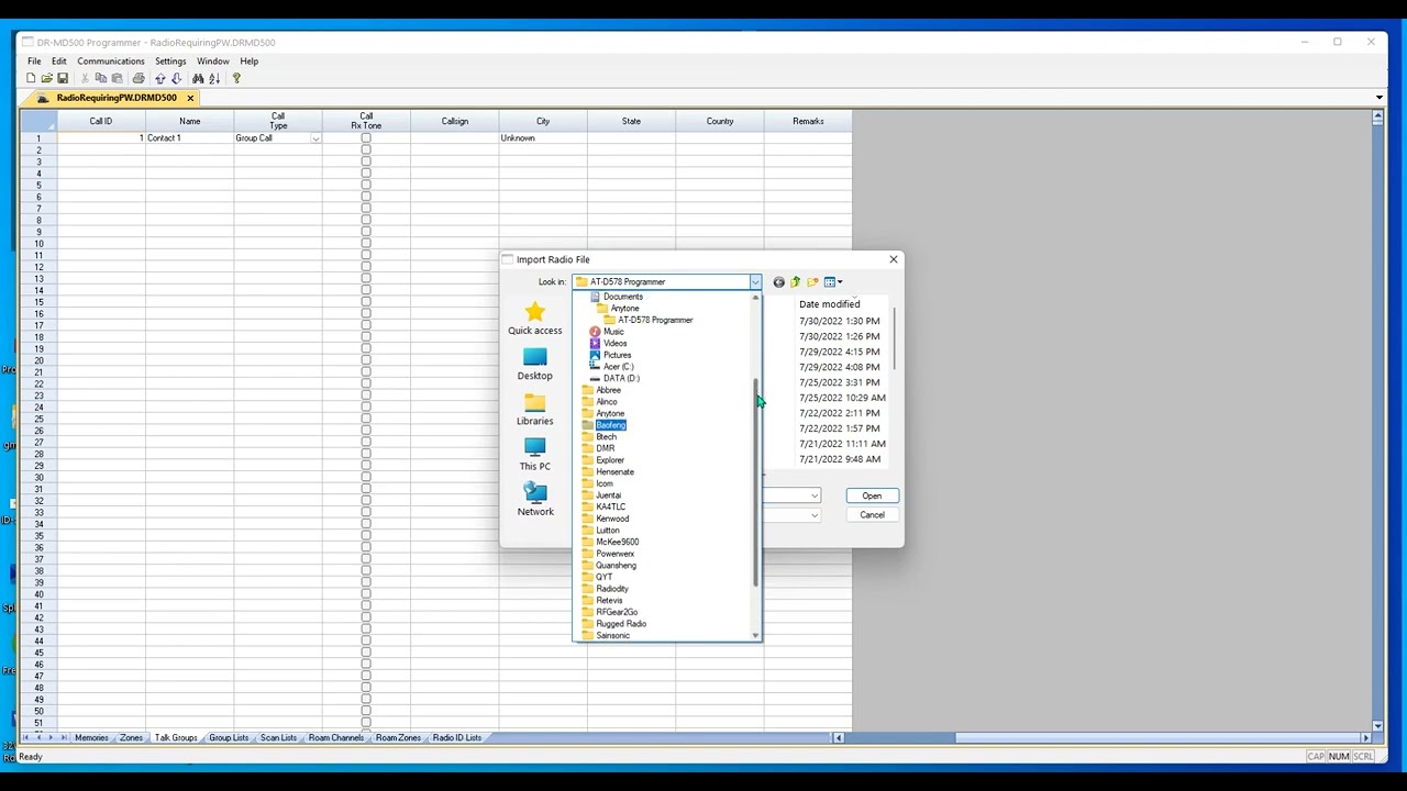 Working with Talk Groups in DMR Radios