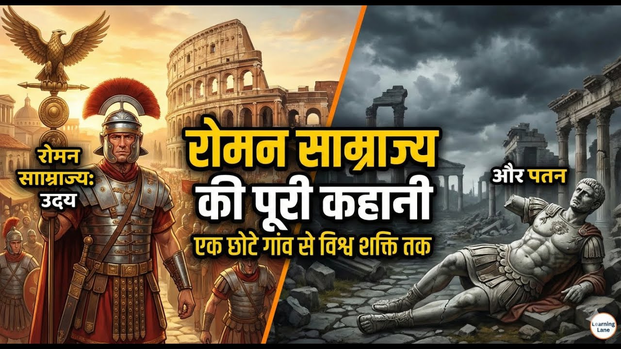 रोमन साम्राज्य का उदय और पतन | Roman Empire History in Hindi | Full Documentary