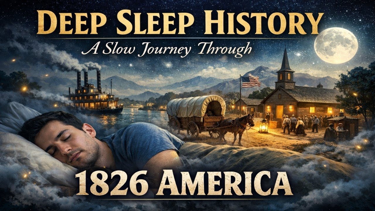 Deep Sleep History: A Slow Journey Through 1826 America | Deep Sleep History | USA Sleeping history