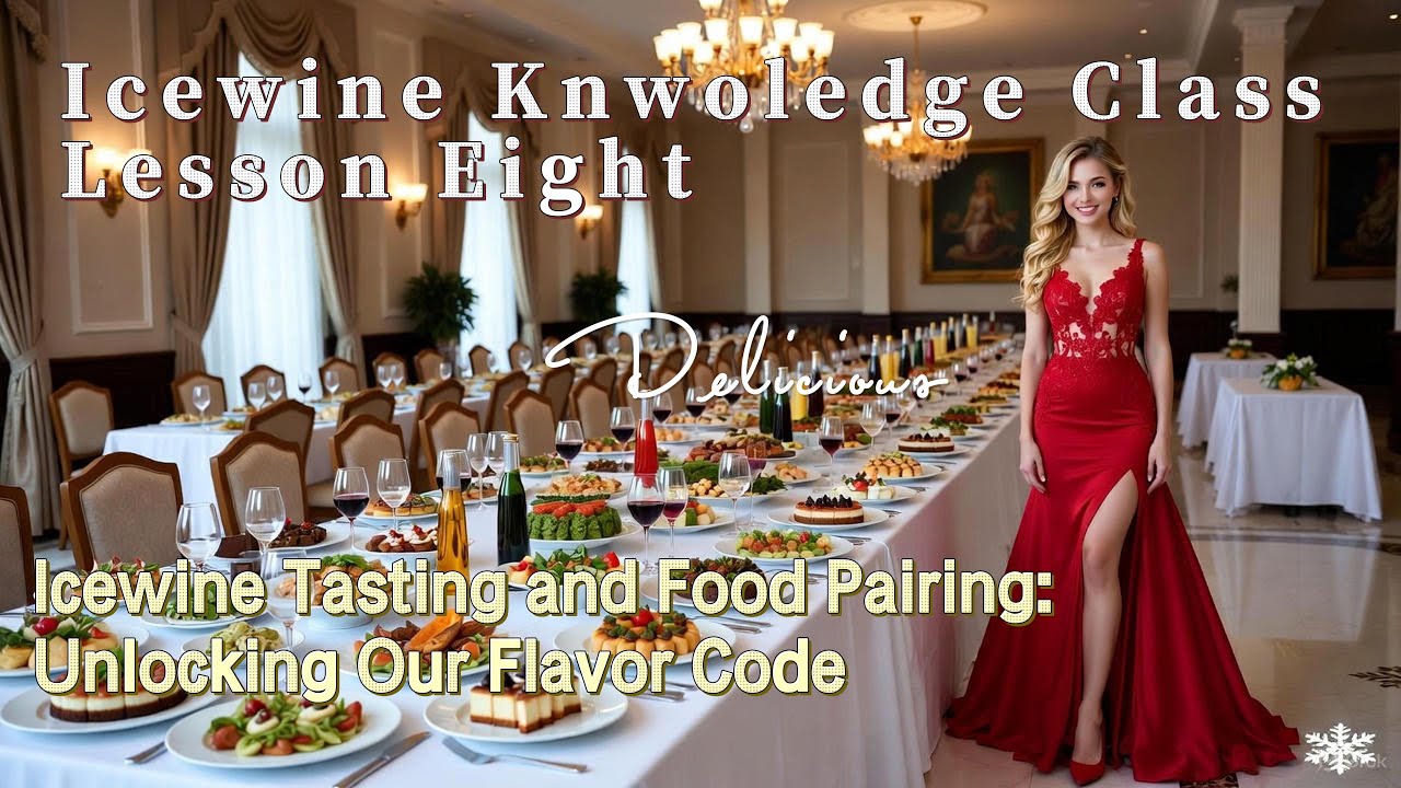 Icewine Knowledge Class 8: Icewine Tasting and Food Pairing | Unlocking Our Flavor Code.
