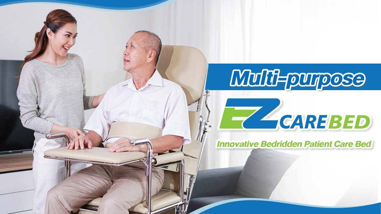 Multifunctional Bedridden Patient Care Equipment - EZ CARE BED patient transfer device for home use