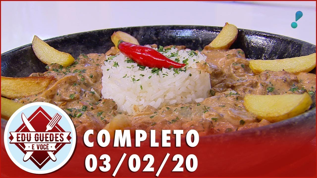 Edu Guedes ensina a preparar receitas de estrogonofe
