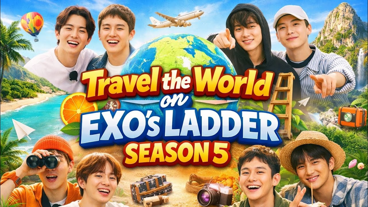 🌍🪜 EXO Is Back! ‘Travel the World on EXO’s Ladder Season 5’ Premieres March 4 🍊📺#japan #korean #exo 