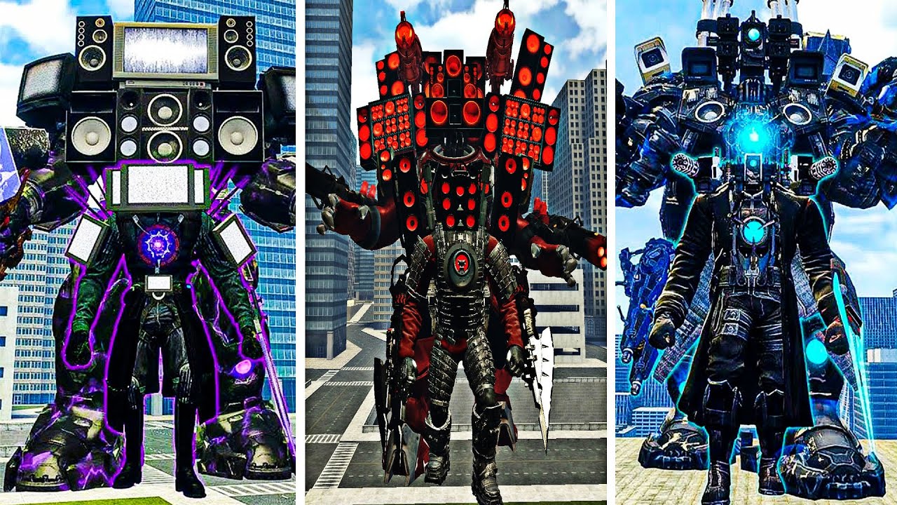 TV MAN TITAN, CAMERAMAN TITAN, SPEAKERMAN TITAN DOMINATE 100 SKIBIDI TOILET BOSSES!