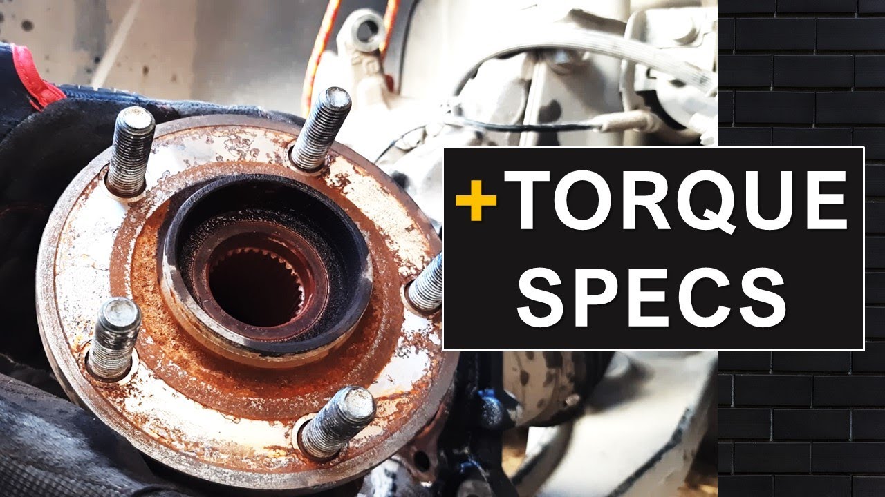 Dodge Avenger Wheel Hub/Bearing (With Torque Specs)