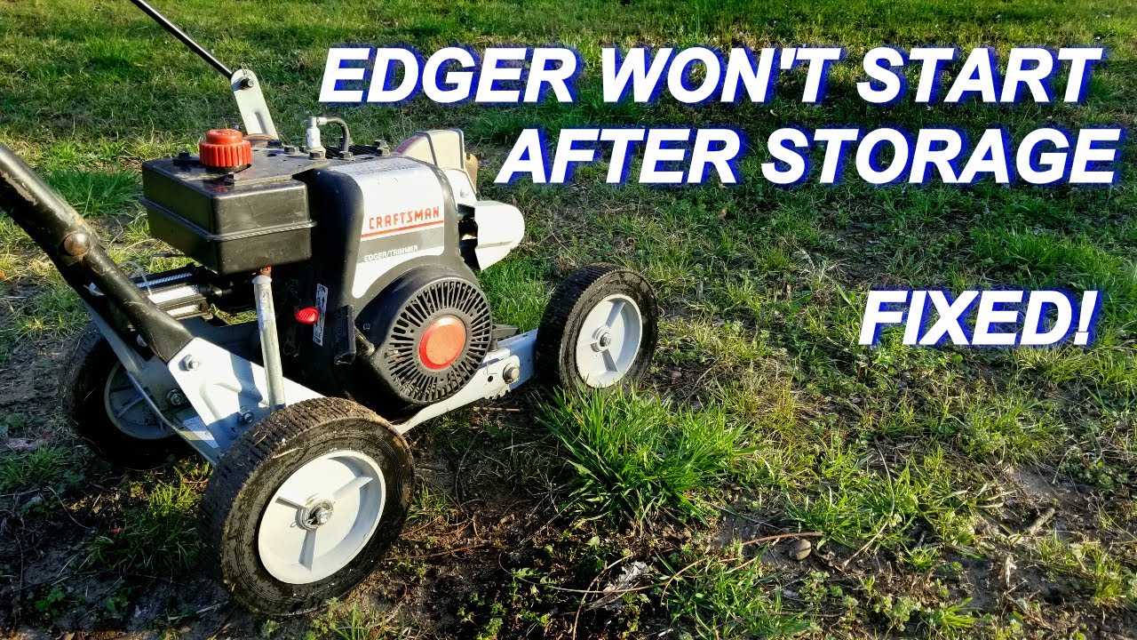 Craftsman Edger won't start finally running  But there's a problem