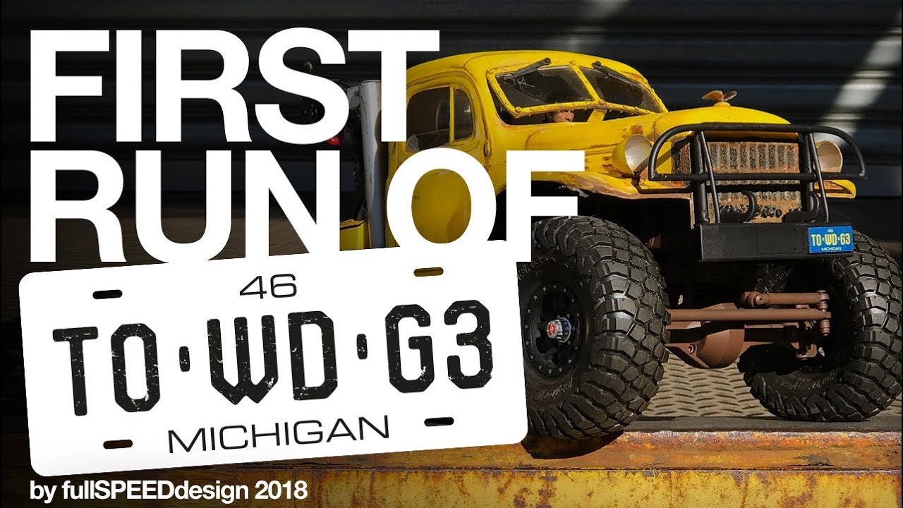 First run of TOWDG3 - Proline 1946 Dodge Power Wagon Tow truck / Bonus à la fin ;-)