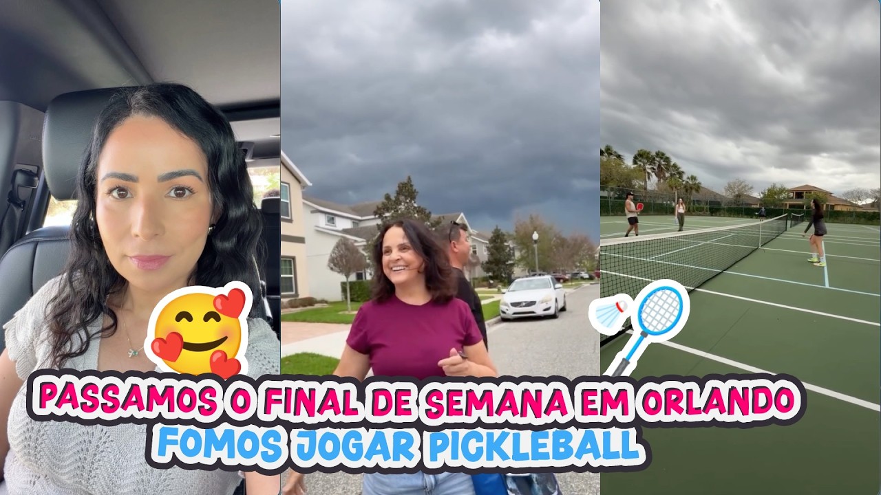 PASSAMOS O FINAL DE SEMANA EM ORLANDO+FOMOS JOGAR PICKLEBALL!