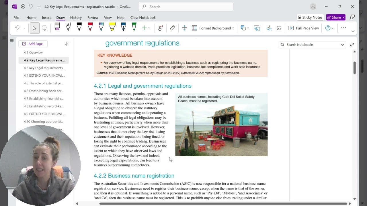 4.2.1 Key Legal Requirements - registration, taxation and government regulations