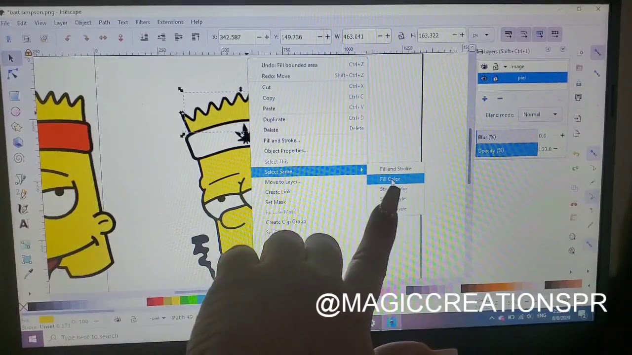 CONVERTIR IMAGEN EN SVG VARIAS CAPAS EN INKSCAPE