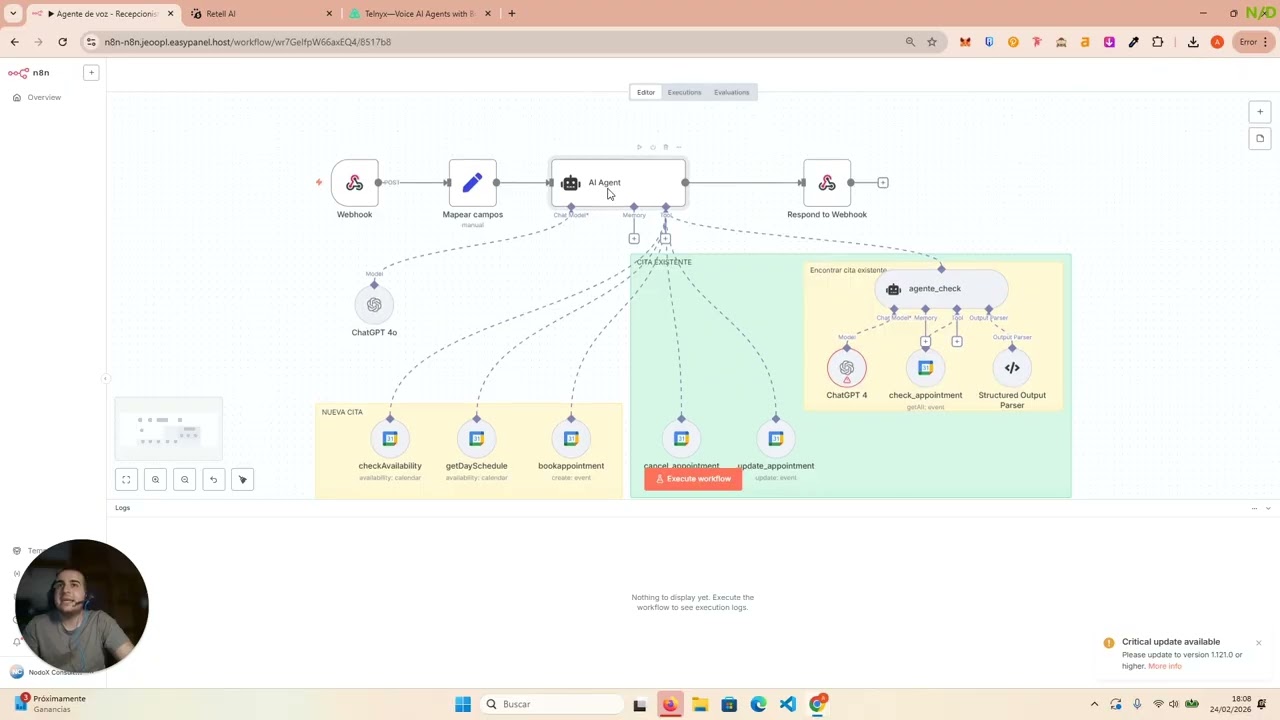 TUTORIAL: Cómo crear un agente de IA desde 0 que gestione tus agendas por teléfono