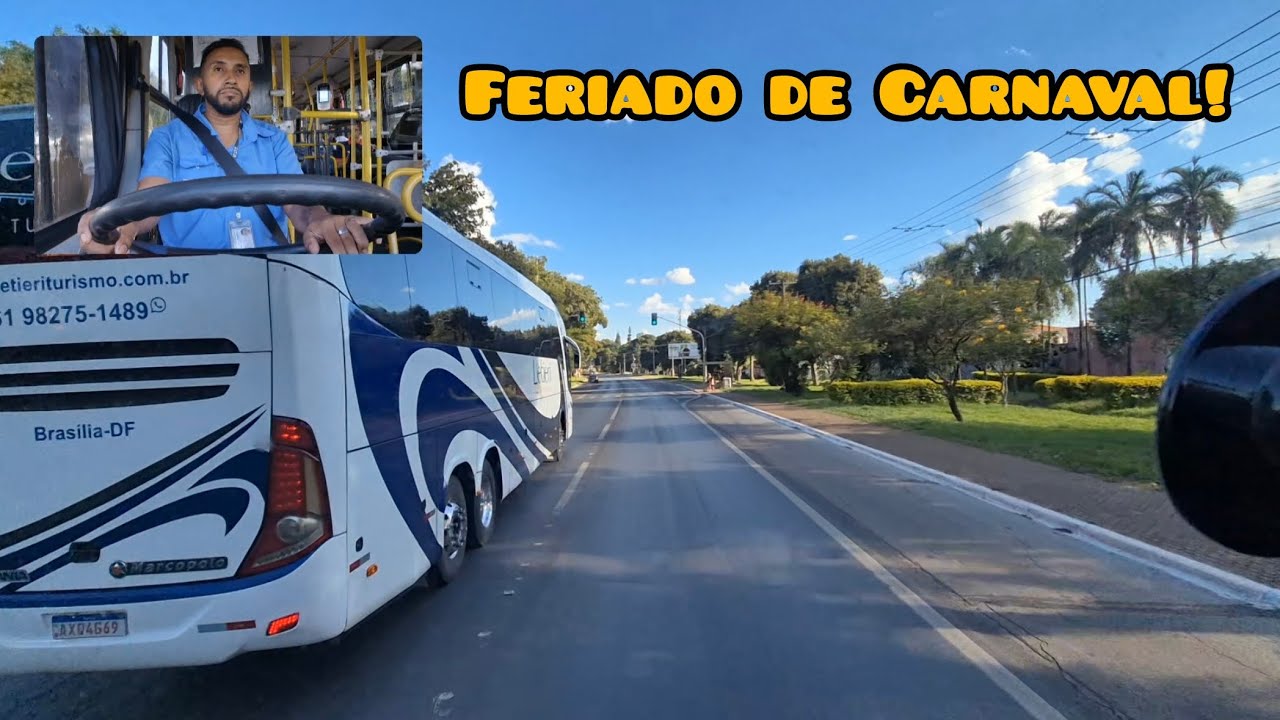 Feriado de Carnaval na Escala 2304 IDA e VOLTA, poucos passageiros na ida 