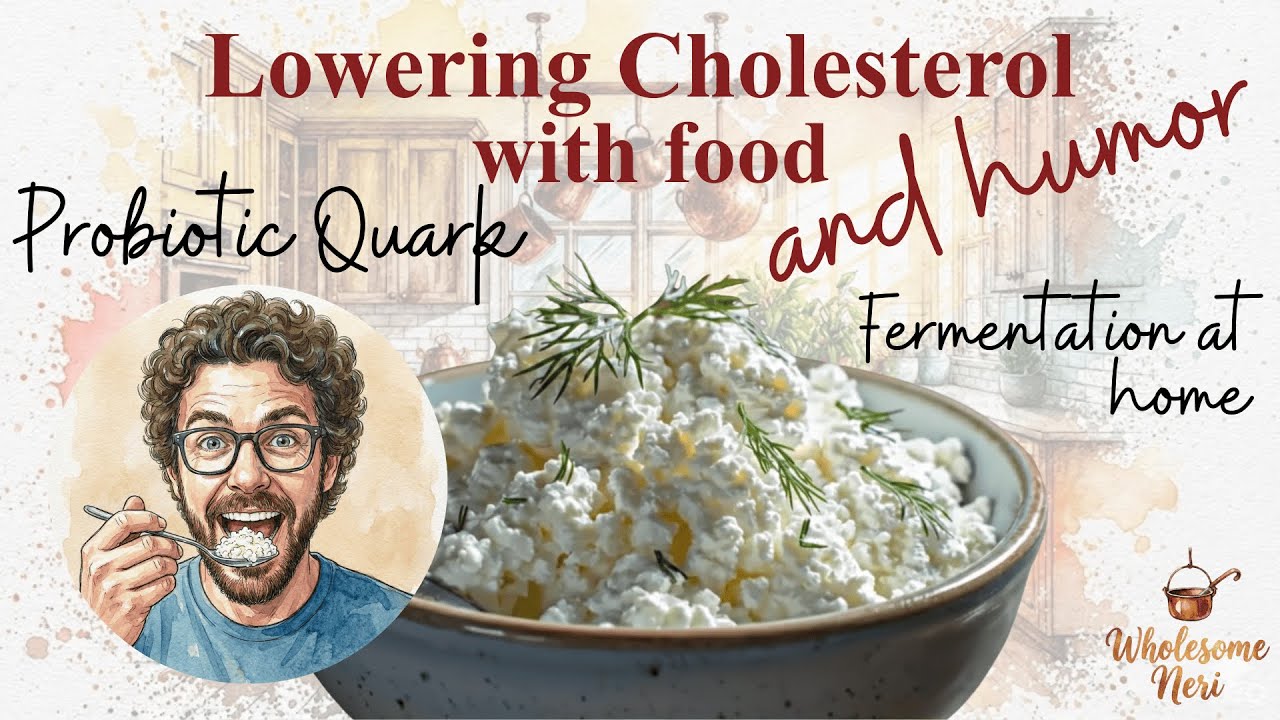 How I Beat High Cholesterol: Better Than Yogurt Probiotic Farmer's Cheese (Quark)