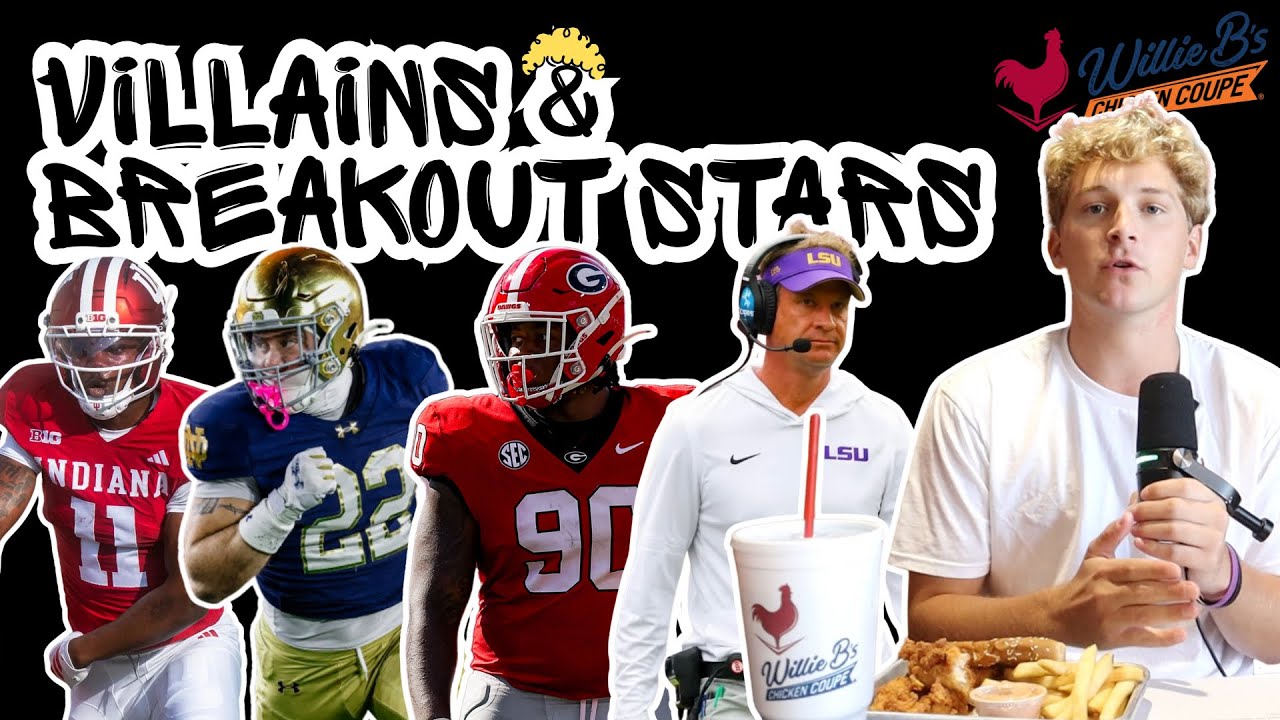 🏈VILLAINS OF COLLEGE FOOTBALL & BREAKOUT STARS! Brought to you by Willie B&rsquo;s Chicken Coupe