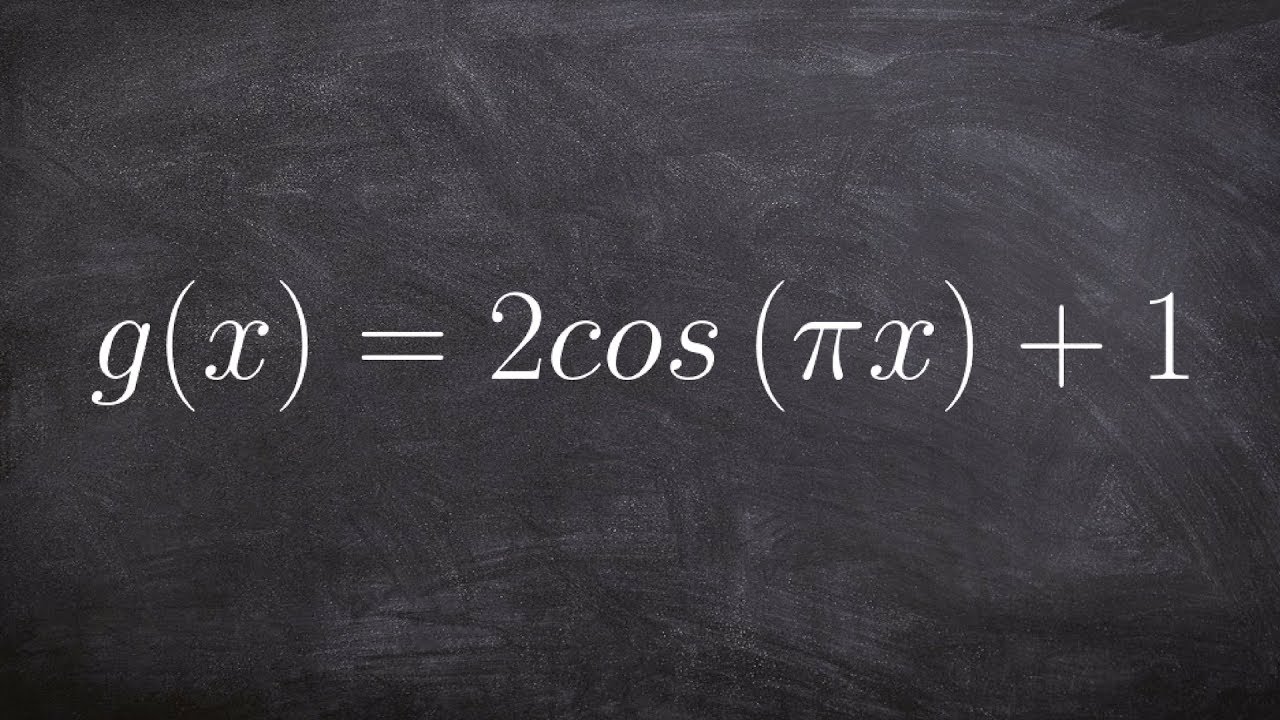 Graphing the Cosine Graph with Vertical Shift