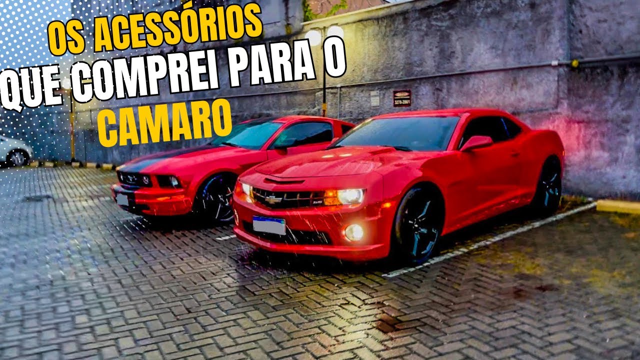 Os acessórios que comprei para o Camaro