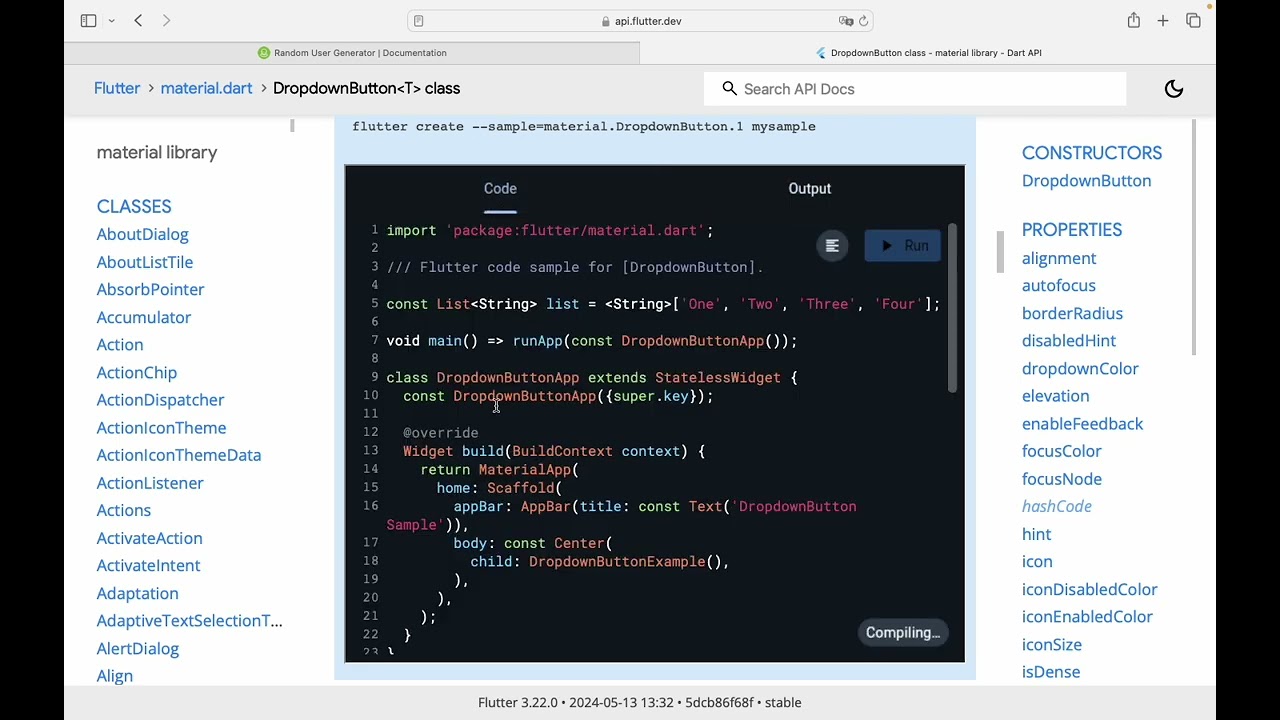 Flutter. Урок 20. Запросы, Dio, get Random user