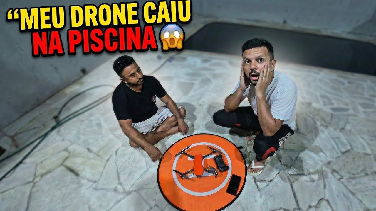 MEU DRONE CAIU NA PISCINA 😱 | DEU PT OU SALVOU?