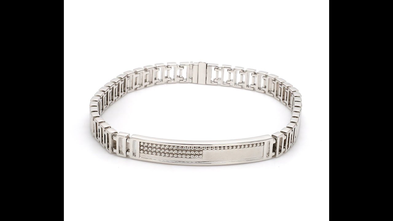 Platinum Uni-sex Thin Bracelet JL PTB 740 - A - Jewelove #shorts