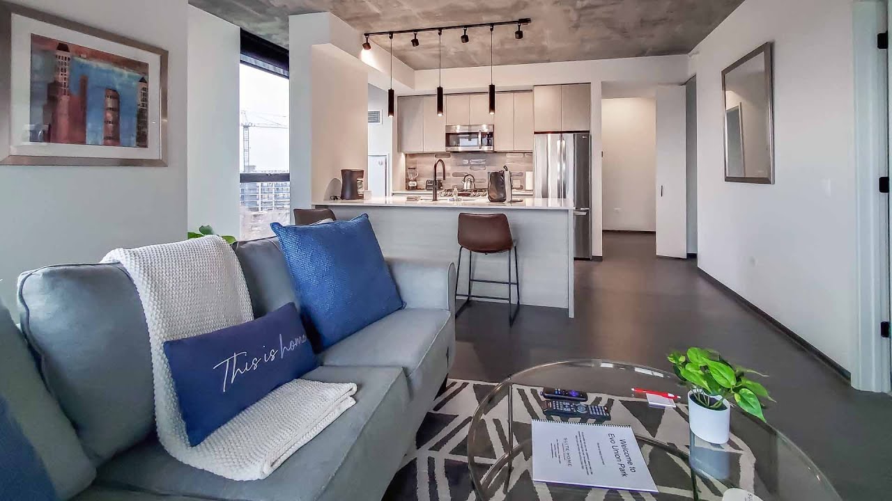 A furnished West Loop 2-bedroom, 2-bath  #915 at Evo Union Park