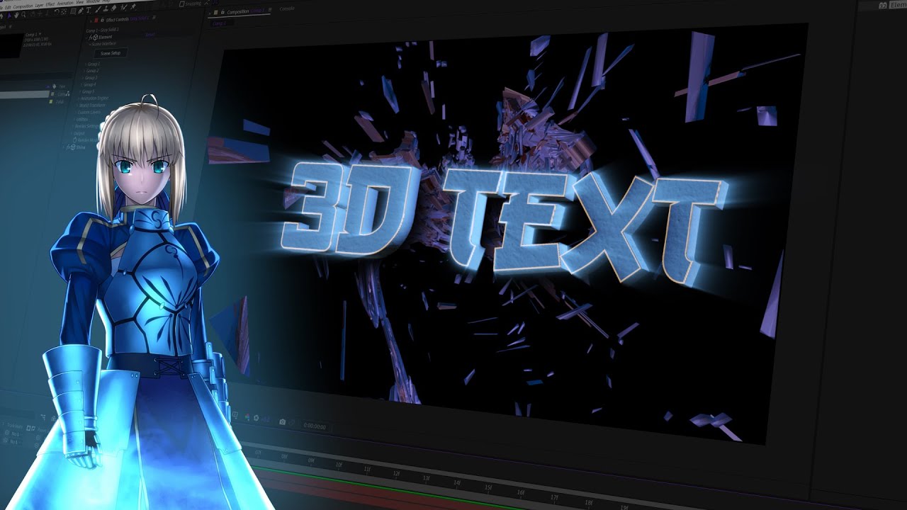 Making 3D Text In After Effects