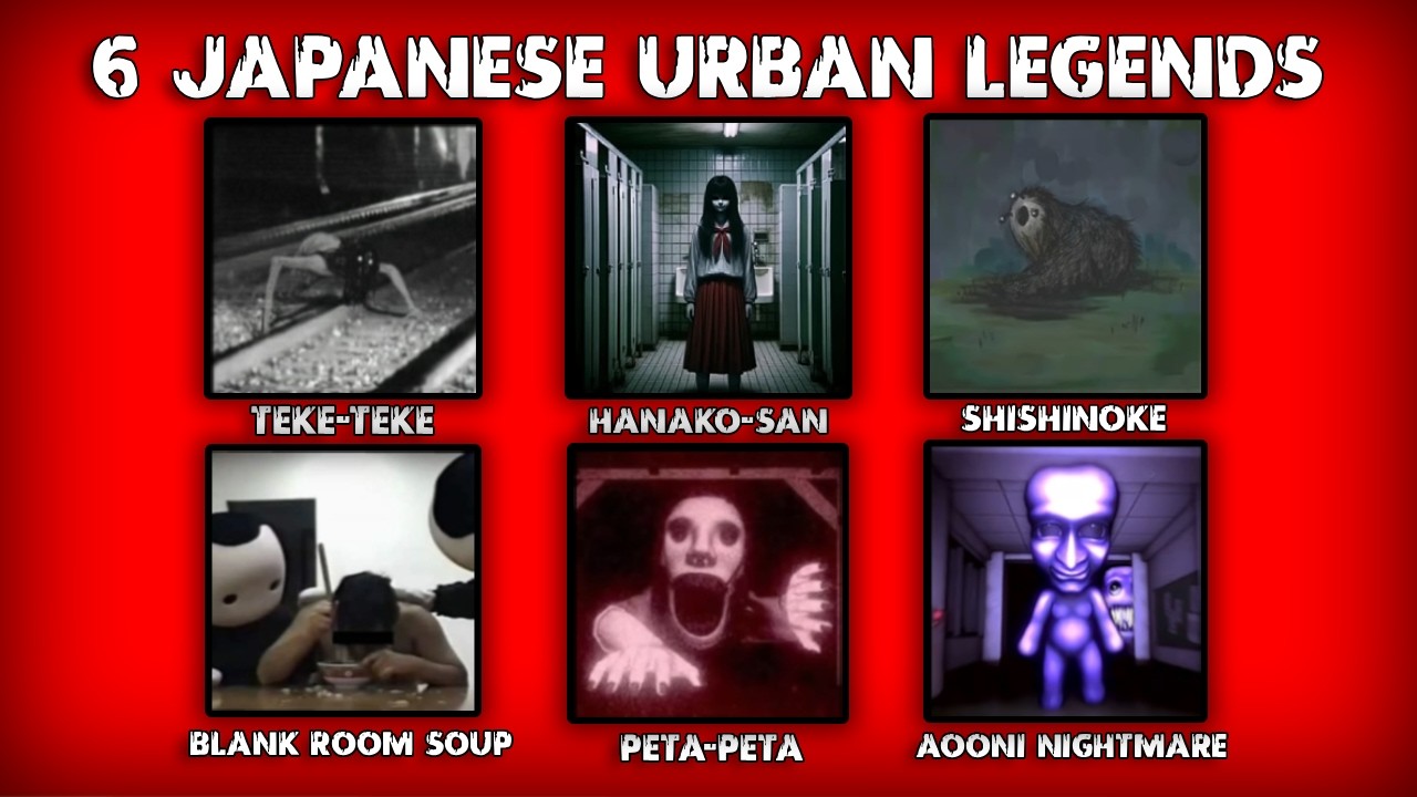 6 Japanese Urban Legends [Animation]