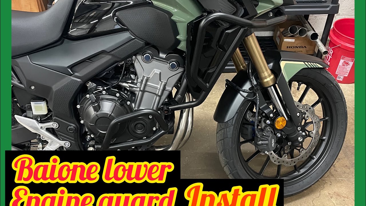 2022 Honda CB 500 X Baione Engine Guard installation