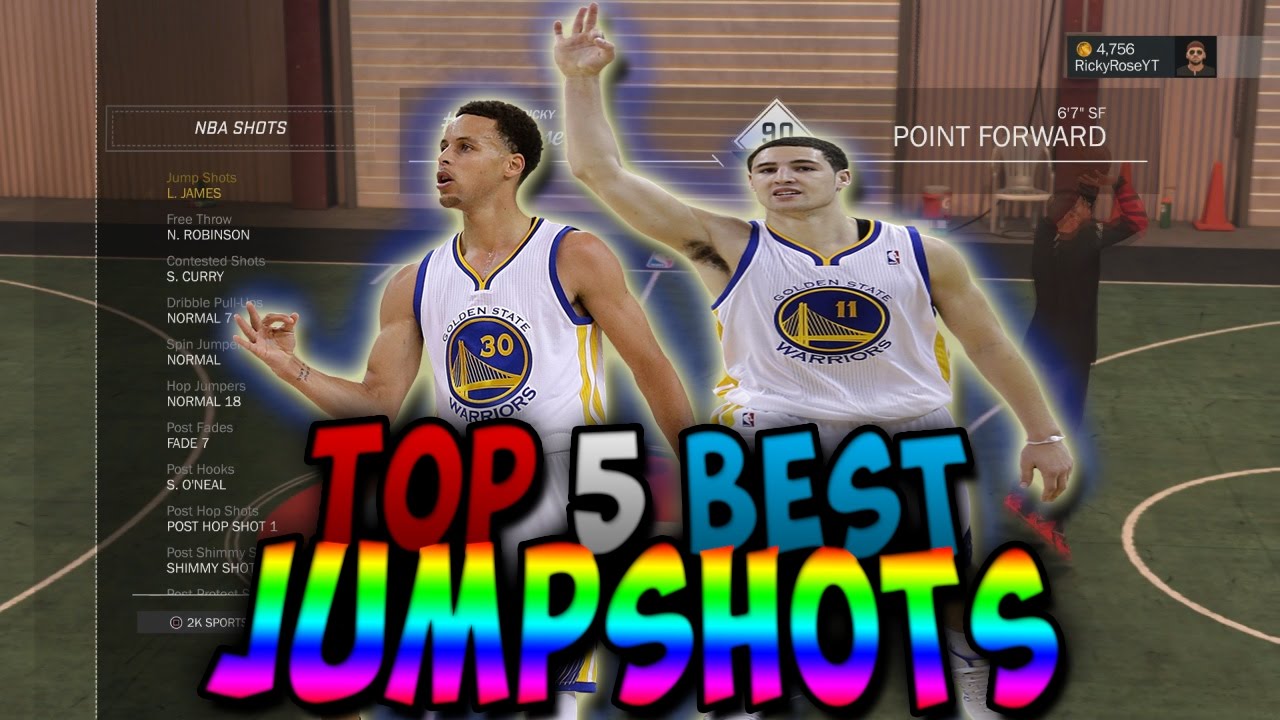 TOP 5 BEST JUMPSHOTS IN NBA 2K17!