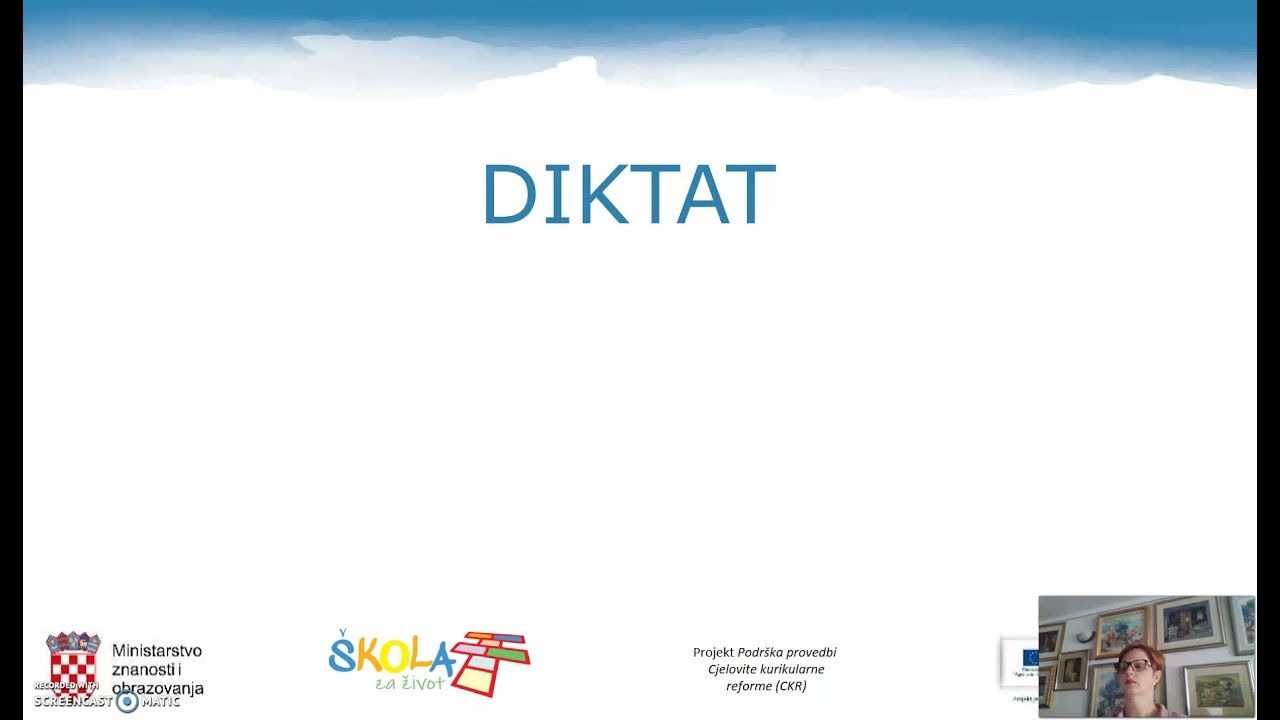 Razredna nastava   1  razred O&Scaron;   DIKTAT