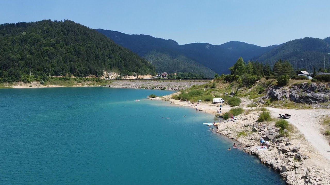 Zaovine lake Tara mountin Serbia