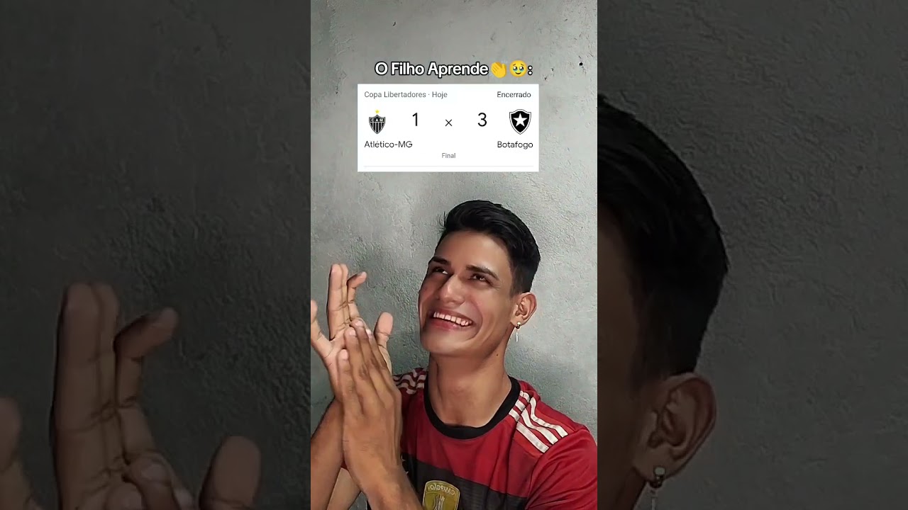 O Papai T&aacute; Orgulhoso🥹🖤🤣🔥 #botafogo #flamengo #libertadores #futebol #campe&atilde;o