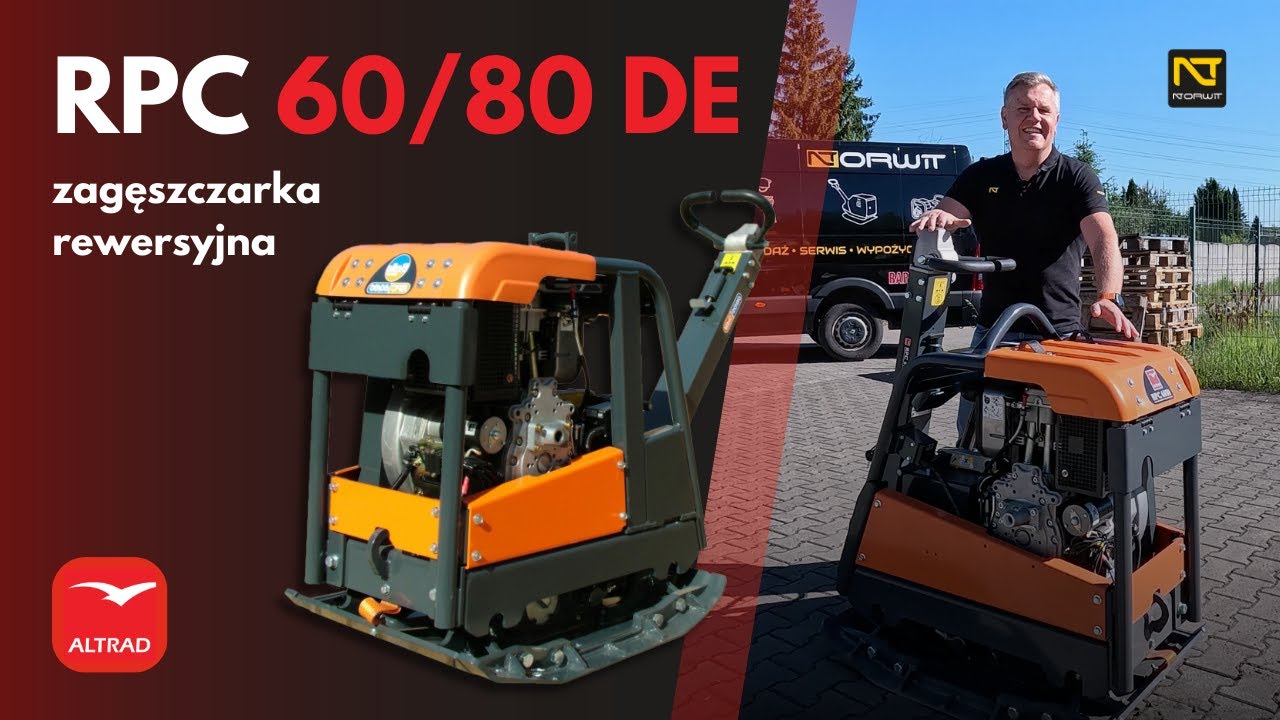 Zagęszczarka rewersyjna Altrad Belle RPC 60/80 DE Hatz