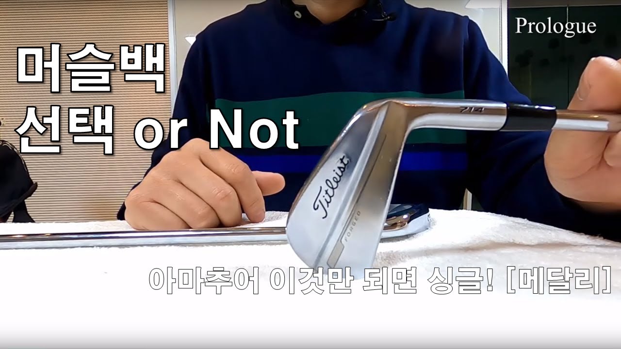 머슬백 아이언을 20년 친 싱글 골퍼로서 여러분의 선택에 도움을 드립니다 - 아이씽 골프 장비 1편 (아마추어 이것만 되면 싱글) [메달리]