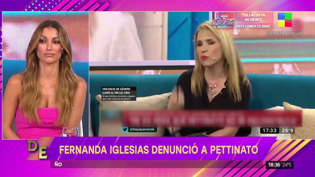 🔴Fernanda Iglesias volvió a denunciar a Roberto Pettinato: 