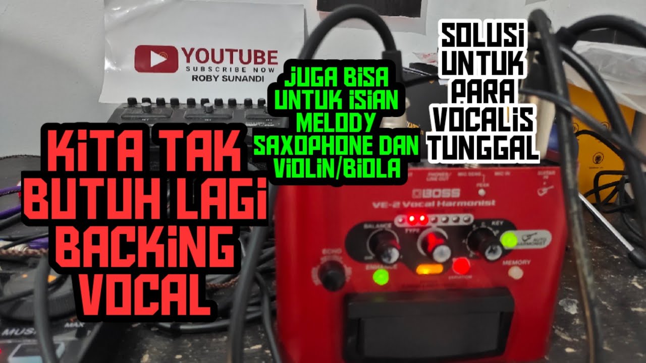 EFEK VOKAL BOSS VE 2 VOCAL HARMONIST REVIEW DAN TITORIAL | cara memakai nya sekaligus.