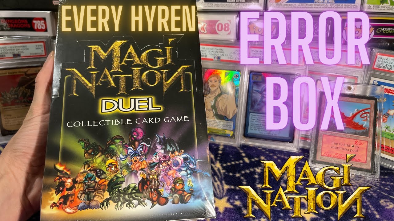 Magi Nation Duel Booster Box Opening INSANE ERROR BOX [ Every Hyren and Tons Of Color Errors ]